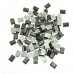 100 Pcs Black Plastic Wire Tie Rectangle Cable Mount Clip Clamp Self-adhesive