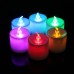 7 Color LED Monochrome Flash Candle Light Flicker Electronic Flameless