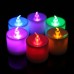 7 Color LED Monochrome Flash Candle Light Flicker Electronic Flameless