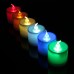 7 Color LED Monochrome Flash Candle Light Flicker Electronic Flameless