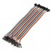 40Pcs 20cm Male To Female Jump Cable For Arduino