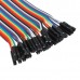 40Pcs 20cm Male To Female Jump Cable For Arduino