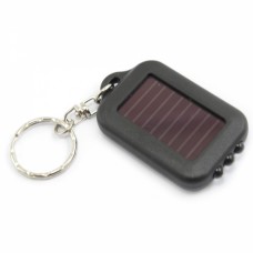 3 LED Mini Flashlight Torch Keychain Black