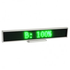 Green Programmable LED Moving Scrolling Message Display Sign Indoor Board, Display Resolution: 128 x 16 Pixels, Length: 41cm
