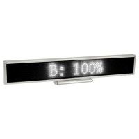 White Programmable LED Moving Scrolling Message Display Sign Indoor Board, Display Resolution: 128 x 16 Pixels, Length: 41cm
