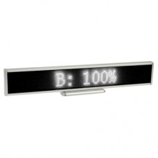 White Programmable LED Moving Scrolling Message Display Sign Indoor Board, Display Resolution: 128 x 16 Pixels, Length: 41cm
