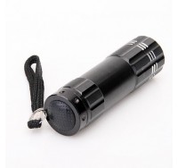 9 LED Pocket Aluminium Torch Flashlight Camping Light Lamp AAA