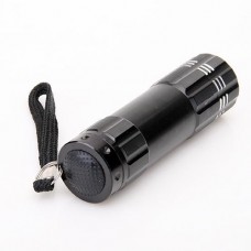 9 LED Pocket Aluminium Torch Flashlight Camping Light Lamp AAA