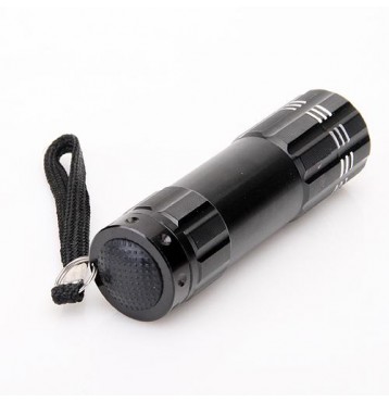 9 LED Pocket Aluminium Torch Flashlight Camping Light Lamp AAA