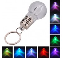 Change Color Led Light Mini BulbTorch Keyring Keychain