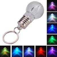 Change Color Led Light Mini BulbTorch Keyring Keychain