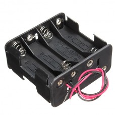 12V 8 x AA Battery Holder 6 Inch Leads Wire
