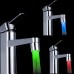 7 Color Changing LED Faucet Color Changing Water Tap Light Silver