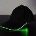 LED Light Glow Club Party Sports Athletic Black Fabric Travel Hat Cap