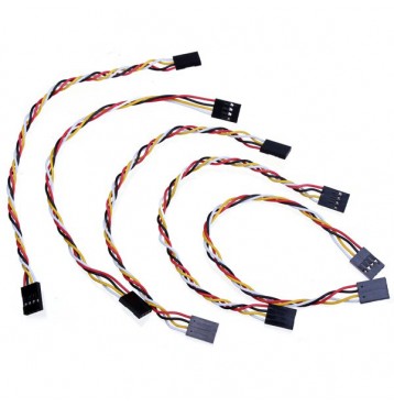 5 Pcs 4 Pin 20cm 2.54mm Jumper Wire Cables DuPont Line For Arduino
