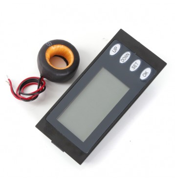 AC 100A Digital LED Power Meter Monitor Voltage KWh Time Ammeter With CT