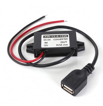DC DC Converter Module 12V To 5V With USB Output Power Adapter 15W
