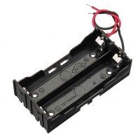 DIY 2 Slot Series 18650 Battery Holder With 2 Leads