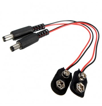 2Pcs 9V Battery Buckle Snaps Power Cable Connector For Arduino