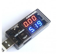 USB Detector Current Voltage Tester Double USB Row Shows